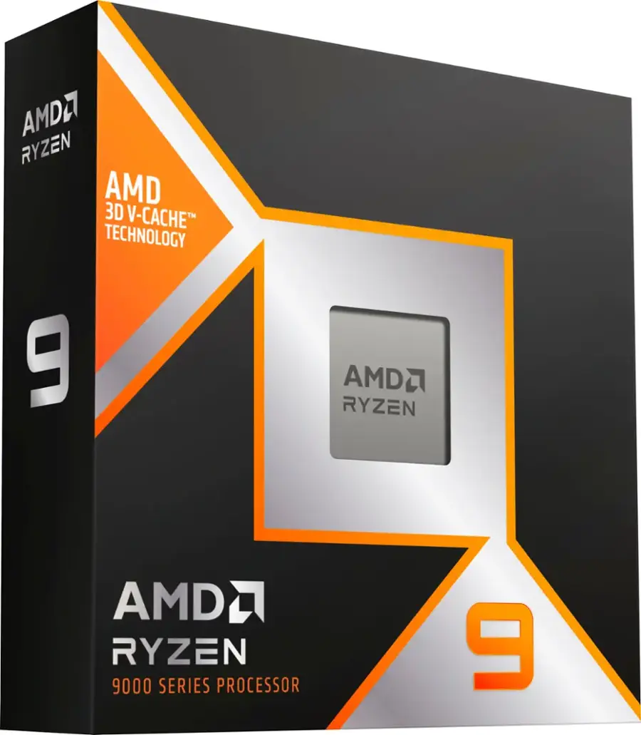 AMD - Ryzen 9 9950X3D 16-Core - 32-Thread 4.3 GHz (5.7 GHz Max Boost) Socket AM5 Unlocked Desktop Processor - Black - Image 2