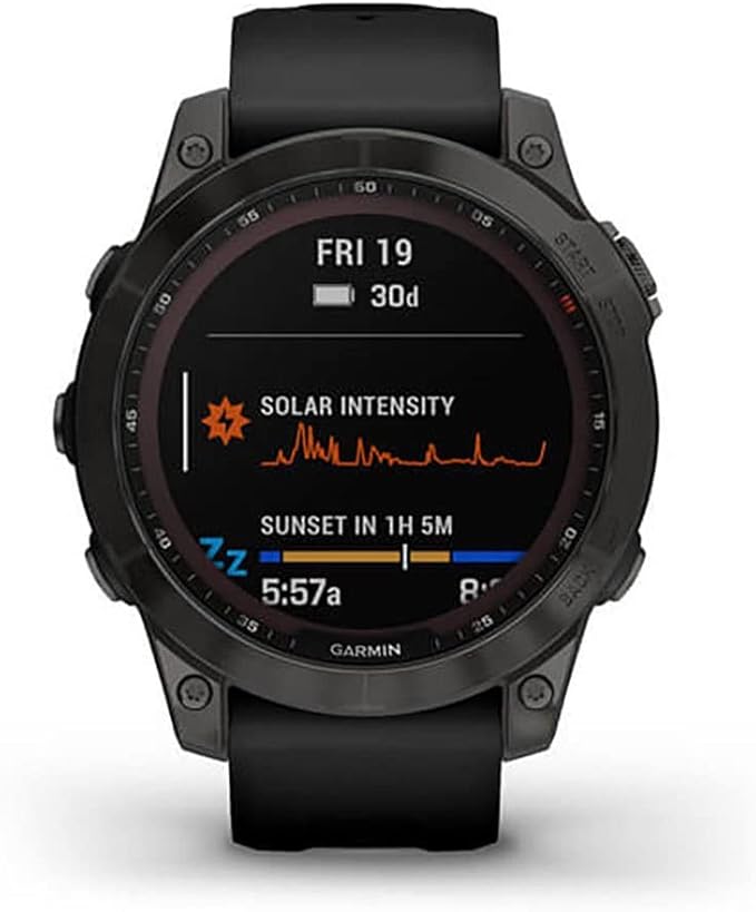 Garmin Fenix 7 Sapphire Solar 47 mm, Slate Grey/Black - Image 4