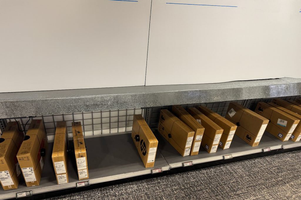 Our workspace and careful handling