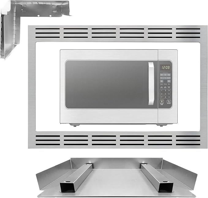 Panasonic 27 in. Trim Kit for Microwaves - Stainless Steel - Image 2