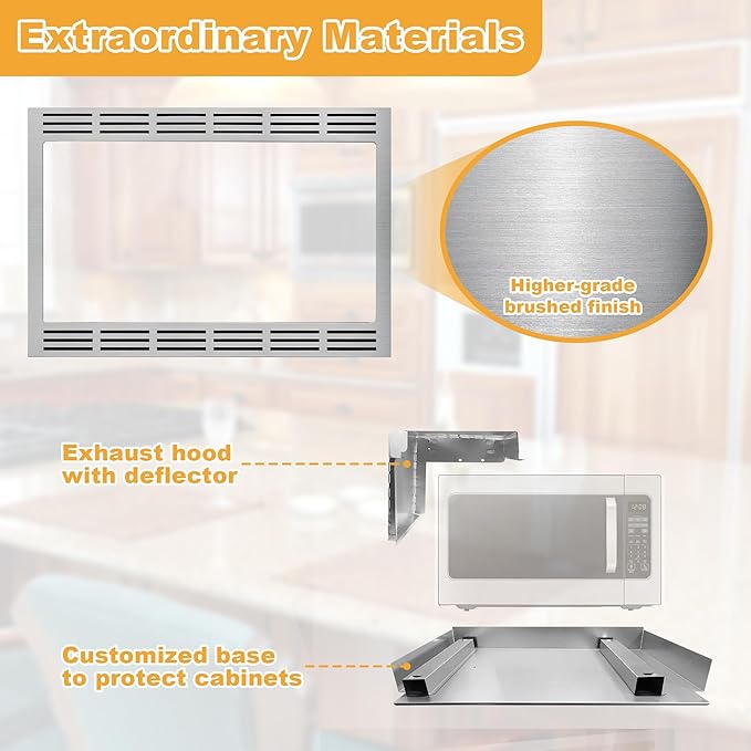 Panasonic 27 in. Trim Kit for Microwaves - Stainless Steel - Image 4