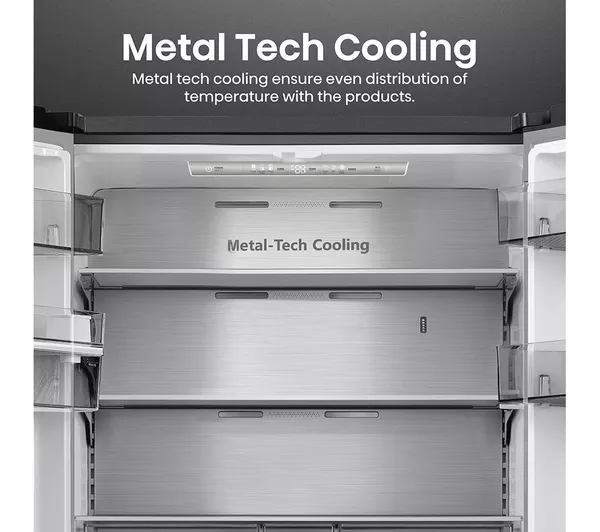 HISENSE PureFlat RF749N4SWSE Smart Fridge Freezer - Stainless Steel - Image 5