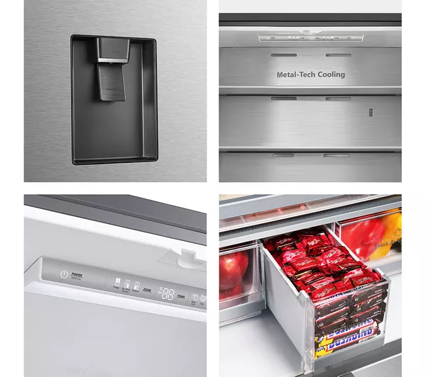 HISENSE PureFlat RF749N4SWSE Smart Fridge Freezer - Stainless Steel - Image 9