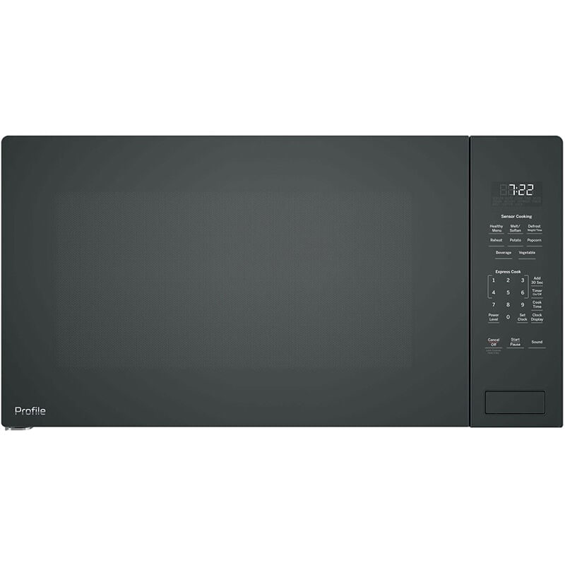 GE Profile 24 in. 2.2 cu.ft Built-In Microwave with 10 Power Levels & Sensor Cooking Controls - Black
