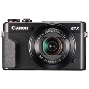 Canon PowerShot G7 X Mark II Digital Camera (Black) 20.1MP 1-Inch CMOS Sensor, DIGIC 7, 4.2X Optical Zoom Lens | Full HD 1080p Video, Wi-Fi, Tilting Touchscreen