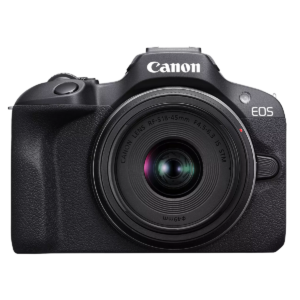 Canon EOS R100 Mirrorless Camera RF-S18-45mm F4.5-6.3 is STM Lens Kit, 24.1 Megapixel CMOS (APS-C) Sensor, 4K Video, RF Mount, Black